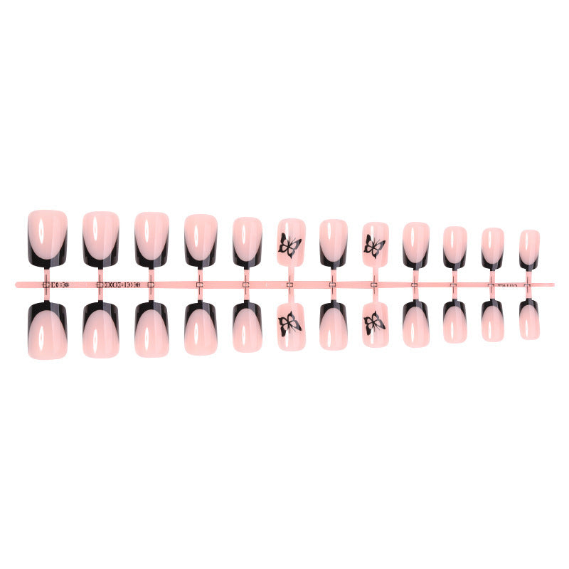 Artificial nail set with elegant butterfly designs Bowlift