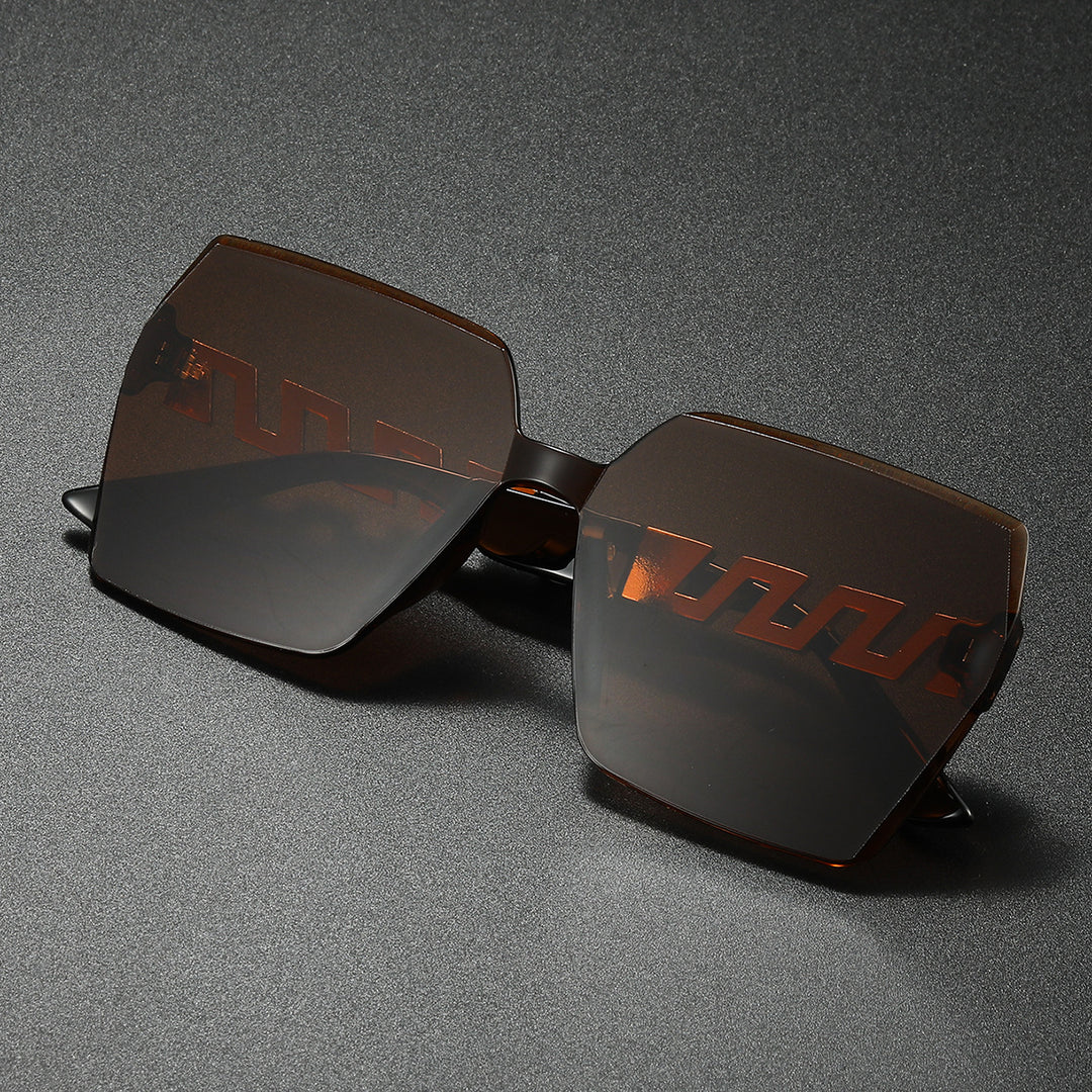 Stylish Geometric Shield Sunglasses Bowlift