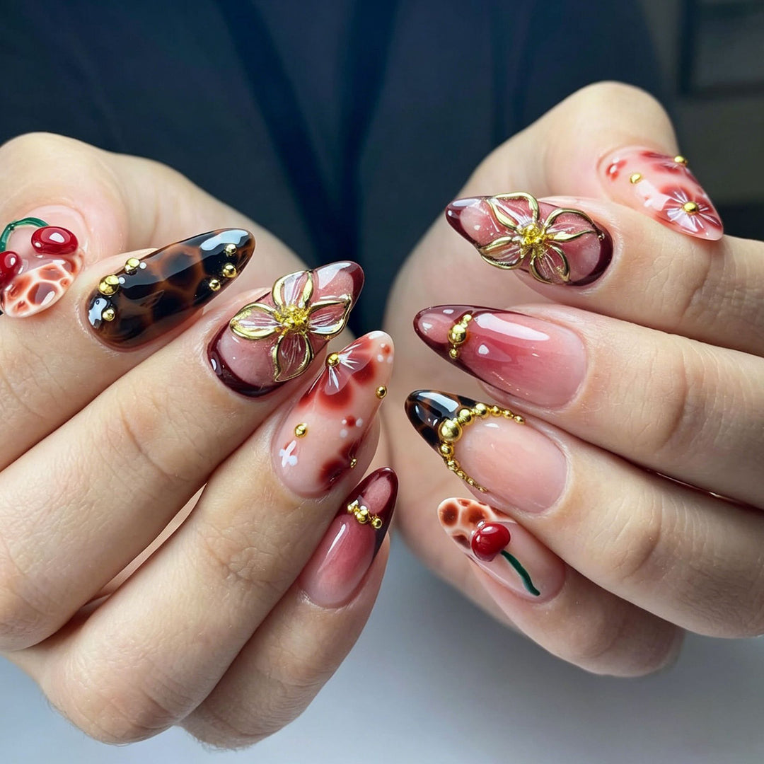 Luxury Nail Art Set with Galactic Designs Bowlift
