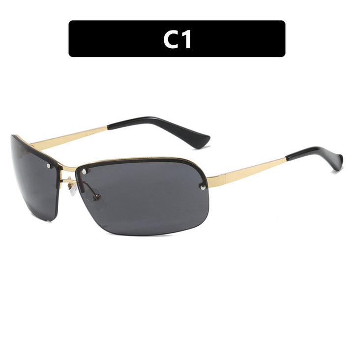 Ladies sunglasses with large, elegant lenses and a modern metal frame Bowlift