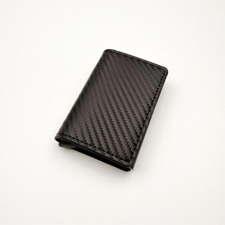 Slim RFID-Blocking Automatic Card Eject Leather Wallet Bowlift