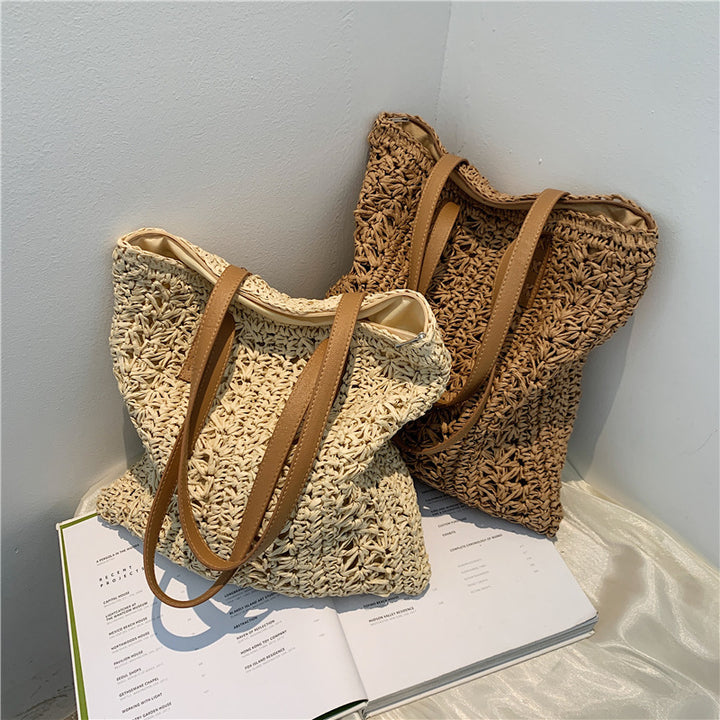 Hand-knotted tote bag made from natural materials Bowlift