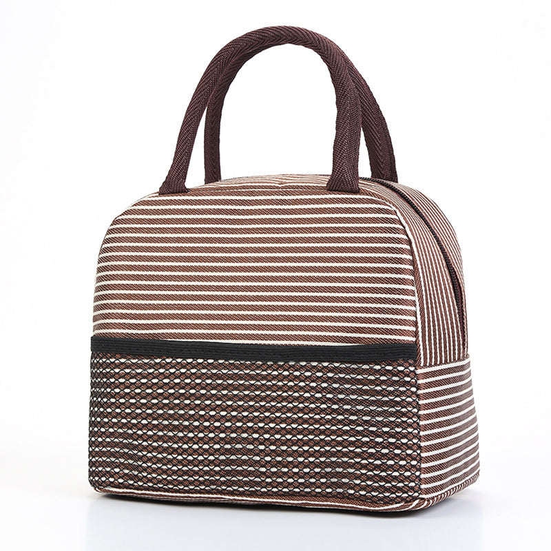 Insulated Striped Lunch Bag Bowlift