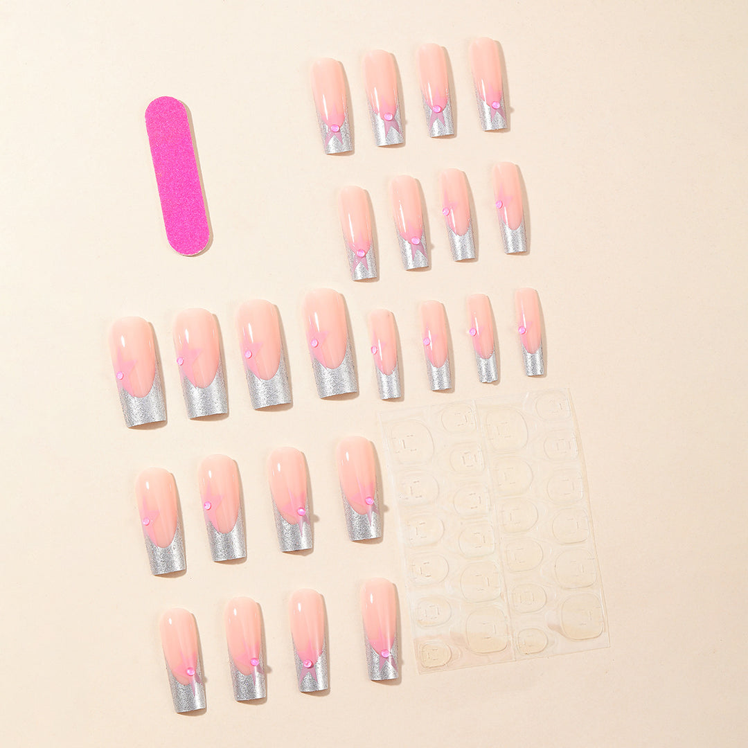 3D Star Accented Nail Art Extensions Bowlift
