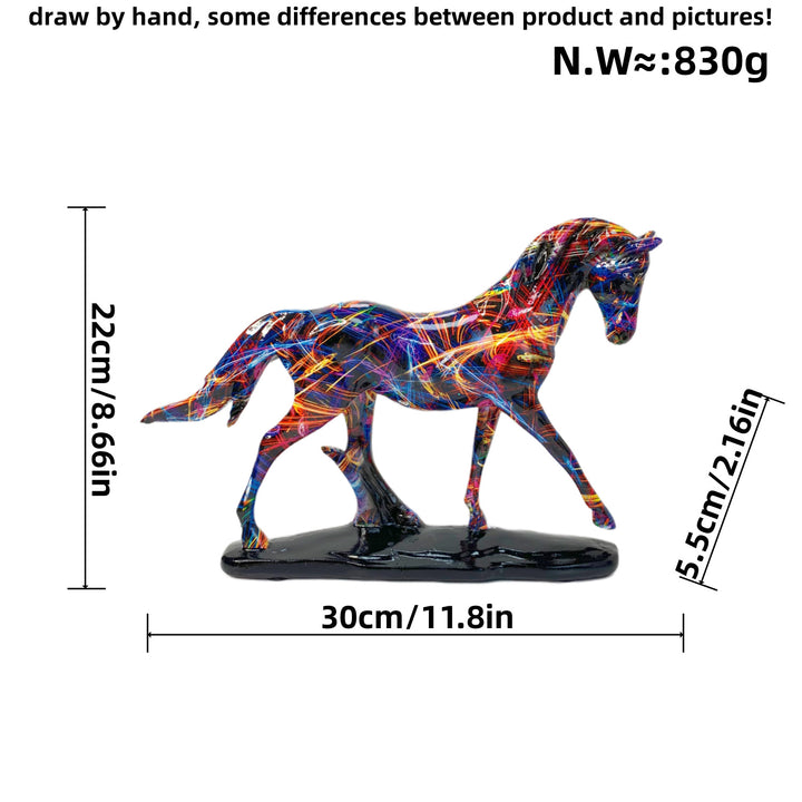 Artful Running Horse Sculpture Bowlift