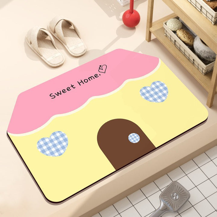 Playful Hamburger-Themed Bath Mat Bowlift