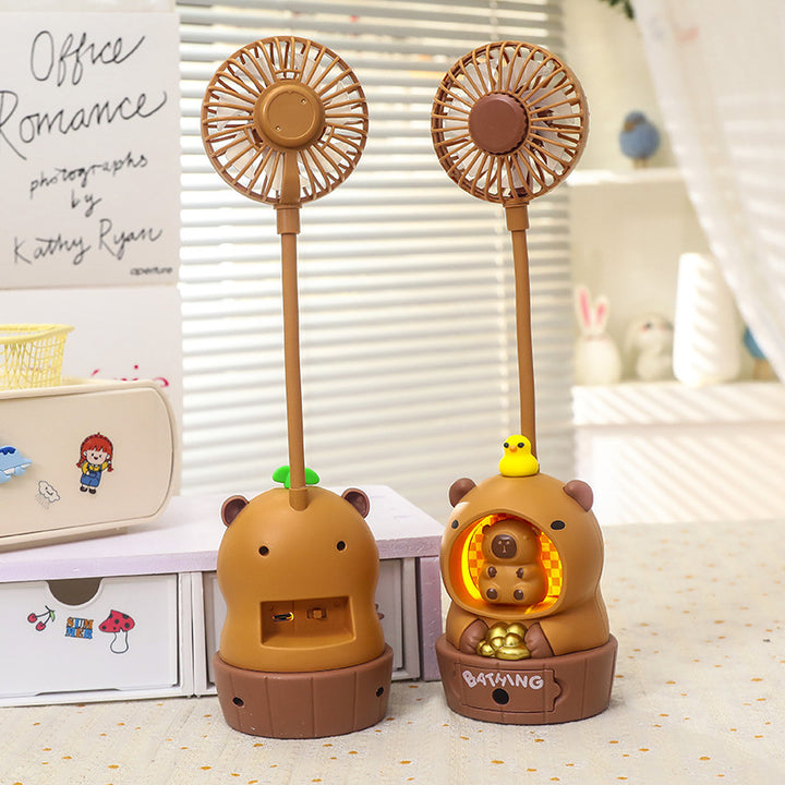 Ladies Stylish Table Fan in Creative Bear Design Bowlift