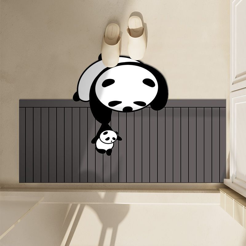 Cute Penguin-Themed Bath Mat Bowlift