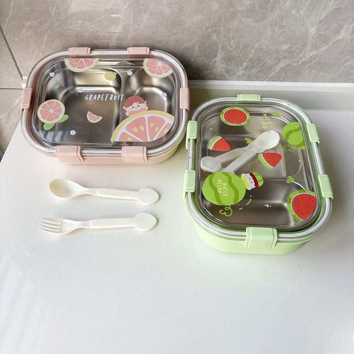 Themed Dual-Compartment Lunch Box