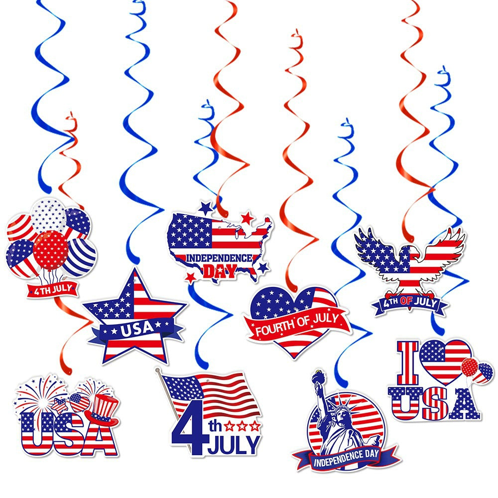 Unisex nan patriotic acrylic cake topper with US flag heart motif Bowlift