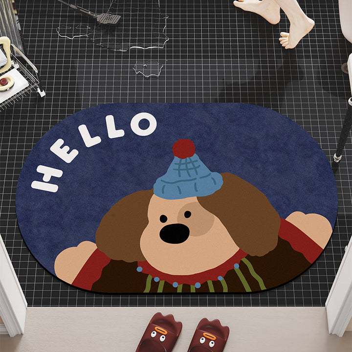 Fun Cat-Shaped Bath Mat