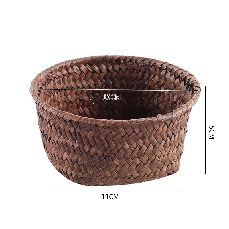Handmade Natural Fiber Storage Basket Bowlift