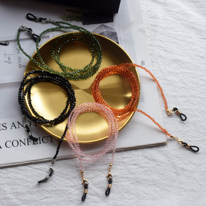 Beaded Eyewear Chain with Adjustable Fasteners Bowlift