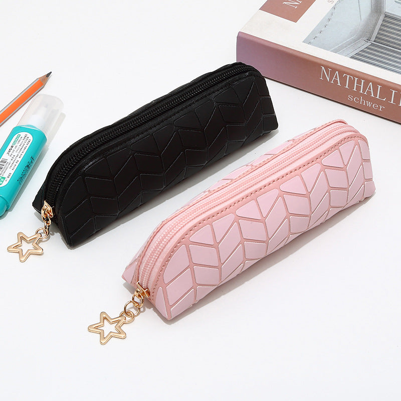Stylish Textured Pencil Case Bowlift