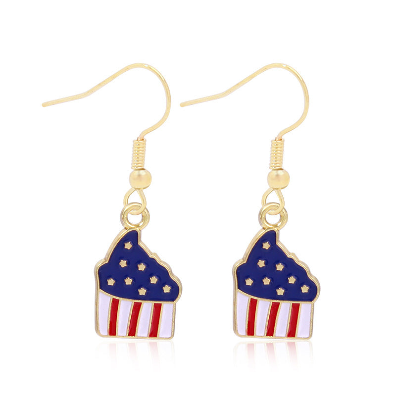 Women's long multi-layer star drop earrings with crystal embellishments and rhodium-plated alloy Bowlift