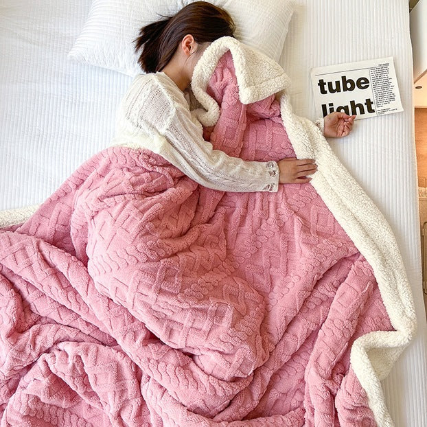 Luxurious Plush Sherpa Throw Blanket