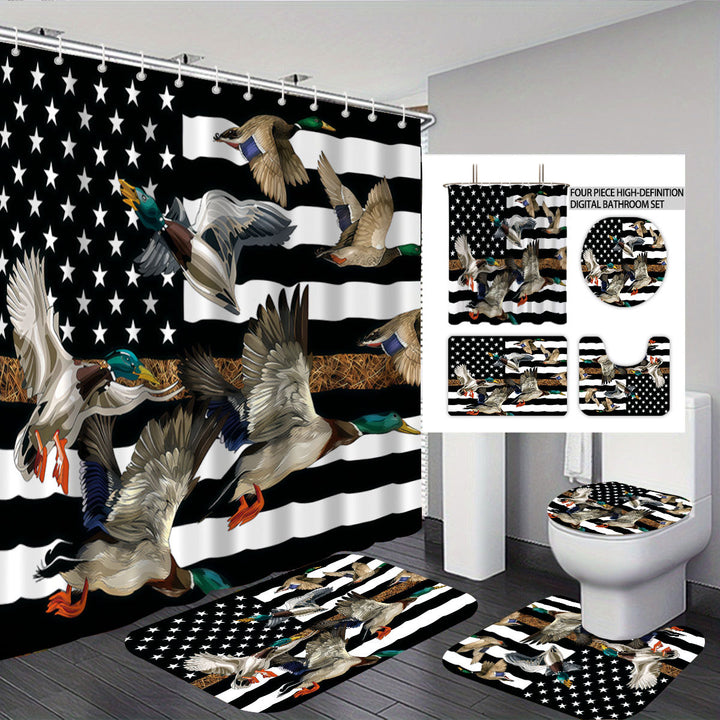 Digital Duck-Themed Bathroom Set Bowlift