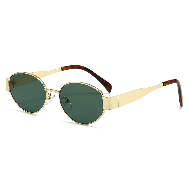 Retro-Inspired Oval Sunglasses