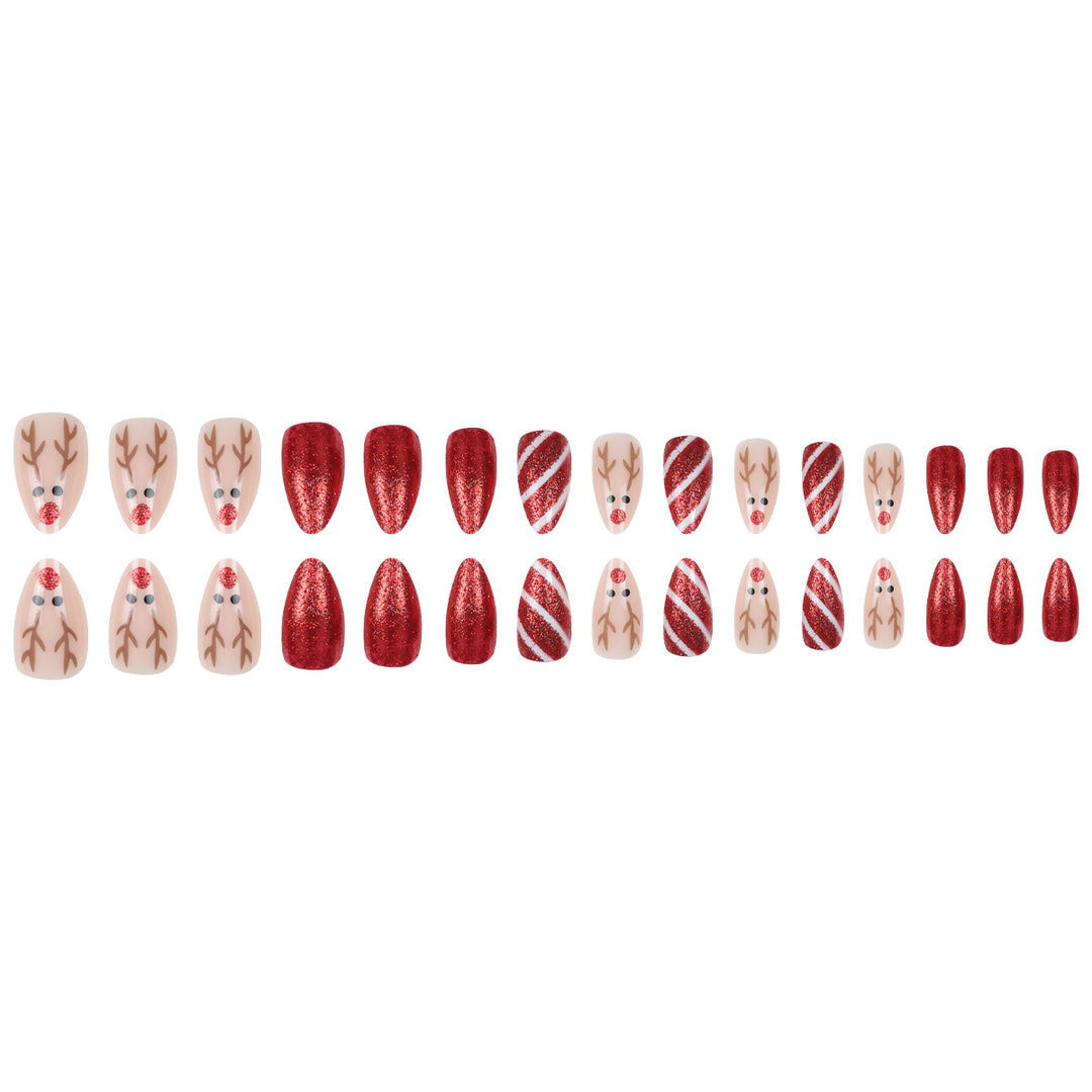 Festive Holiday-Themed Press-On Nails Bowlift 1789085820