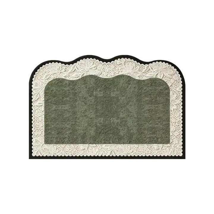 Decorative Lace Edged Entrance Mat