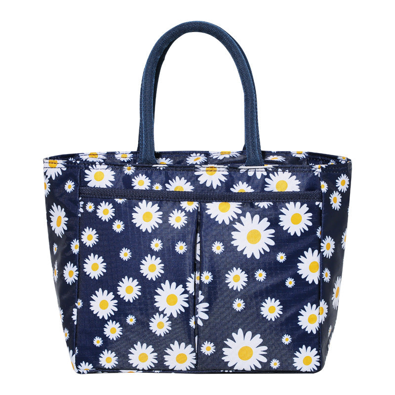 Stylish Floral Print Tote Bag Bowlift