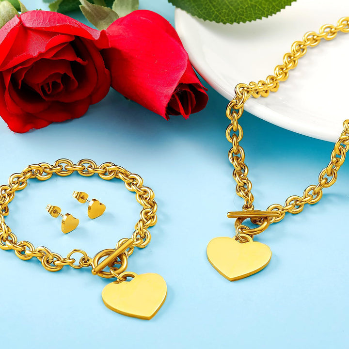 Heart-Inspired Jewelry Set Bowlift