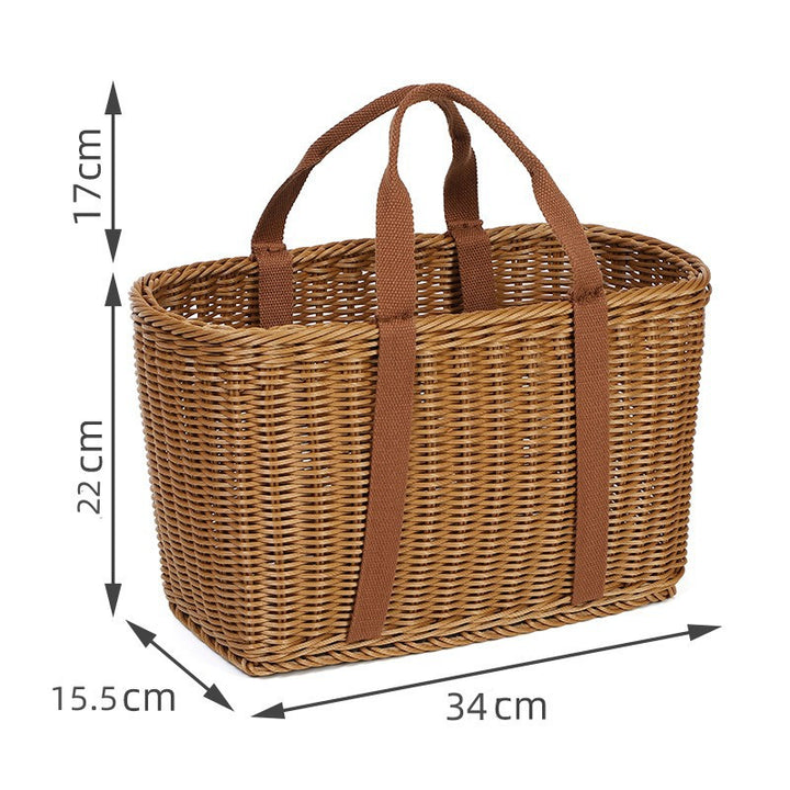Natural Woven Market Basket Bowlift