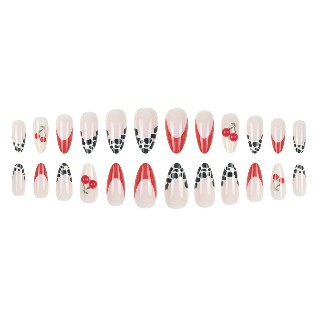 Decorative Stiletto Press-On Nail Art Bowlift