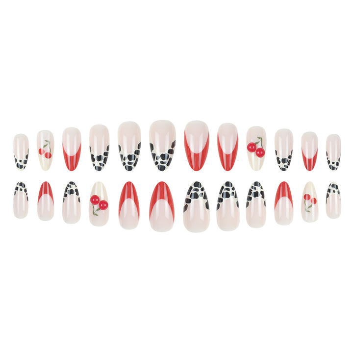 Decorative Stiletto Press-On Nail Art Bowlift