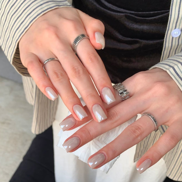 Elegant Square Press-On Nails Bowlift