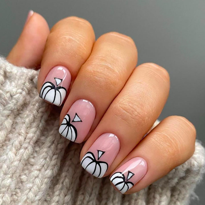 Artistic Abstract Press-On Nail Set Bowlift