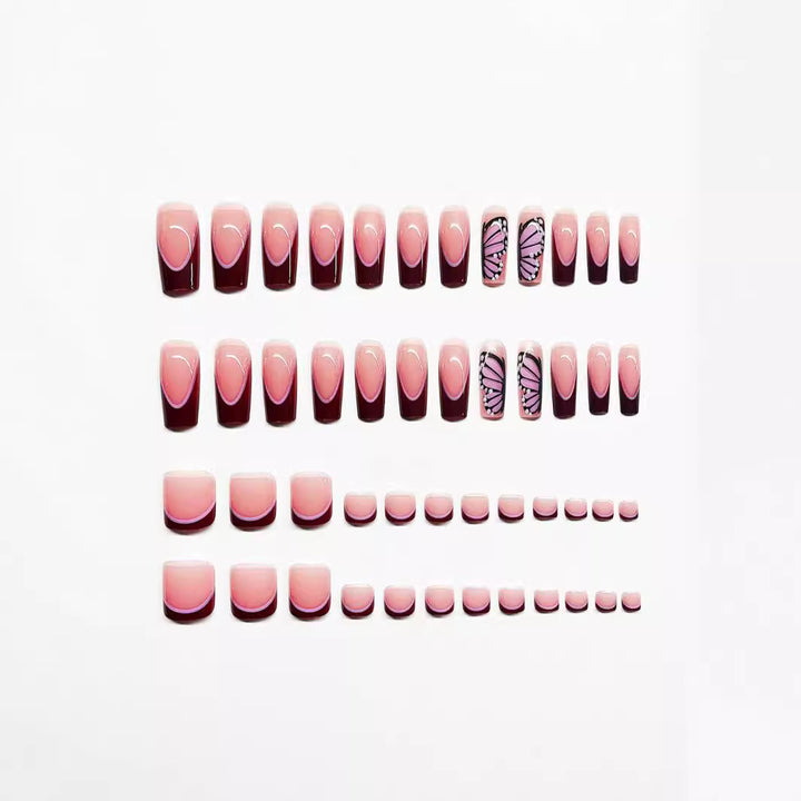 Designer Butterfly Nail Art Set Bowlift