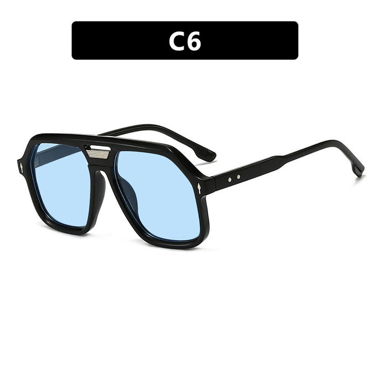 Women's oversized sunglasses with polygonal frame and UV protection Bowlift