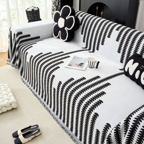 Cozy Decorative Fringe Sofa Throw Blanket