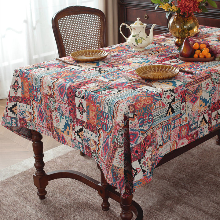 Ornate Floral Tablecloth