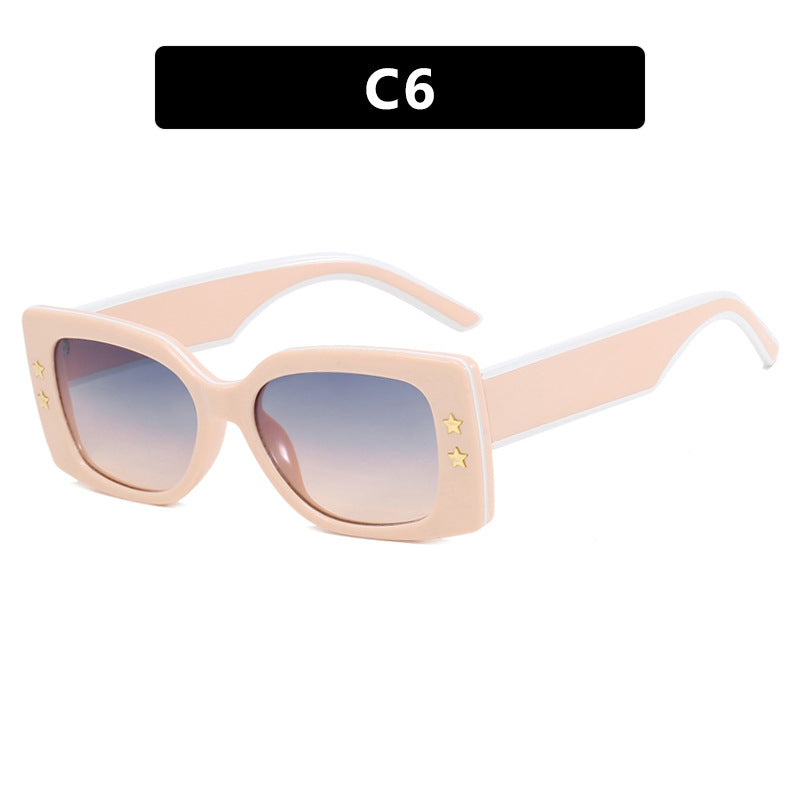 Ladies extravagant square sunglasses with stylish details Bowlift