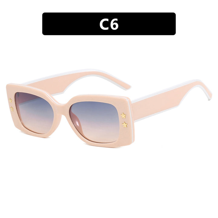 Ladies extravagant square sunglasses with stylish details Bowlift