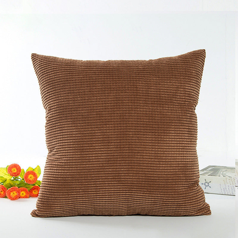 Textured Ribbed Decorative Cushion