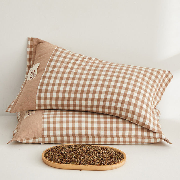 Women's cushion covers with check pattern Bowlift