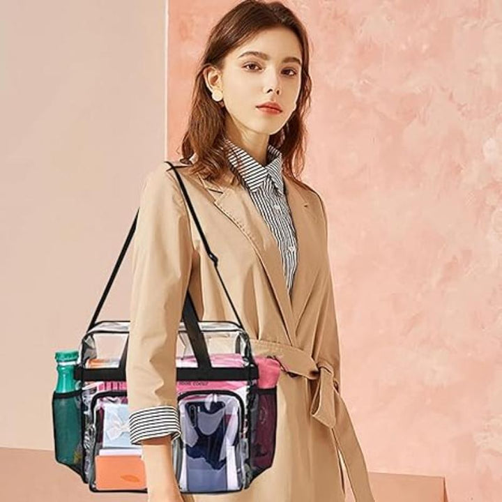 Transparent organizer bag with practical compartments Bowlift