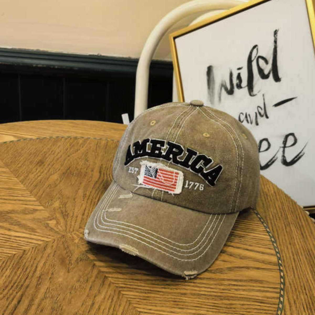 Unisex Vintage-Inspired Distressed Baseball Cap Bowlift