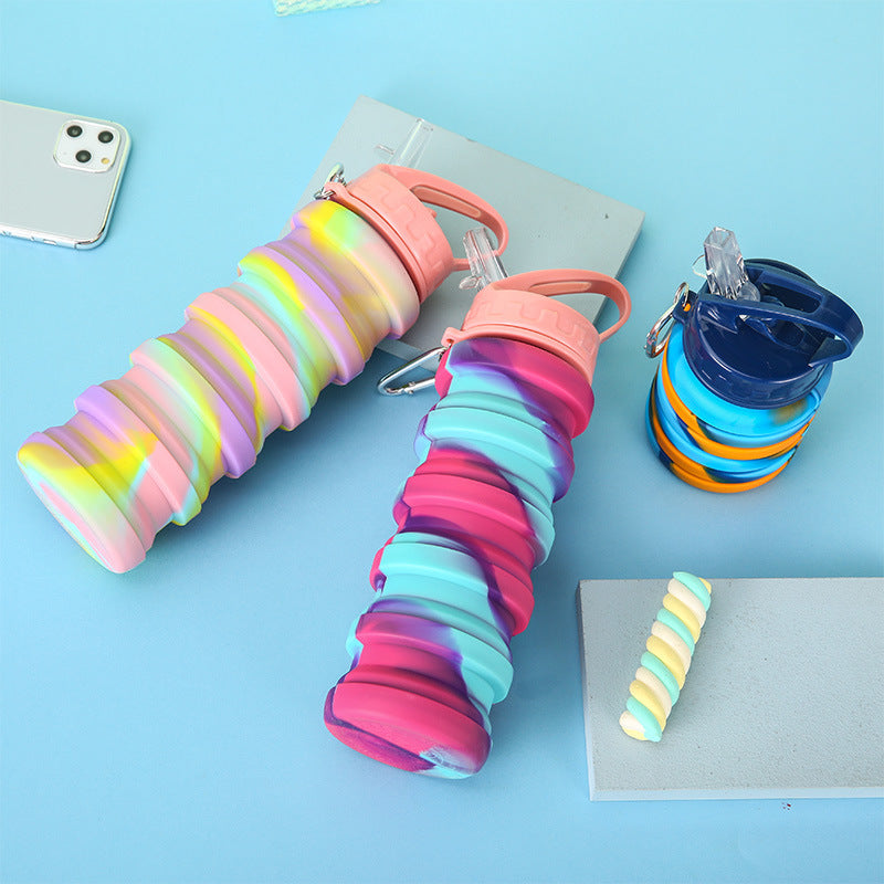 Women Flexible Foldable Drinking Bottle Bowlift