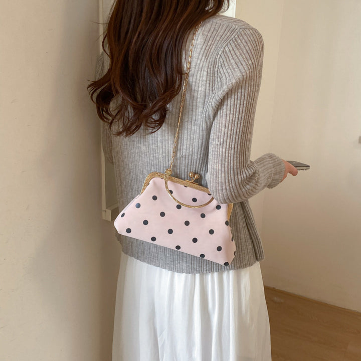 WoVintage Elegant Polka Dot Evening Clutch Bowlift