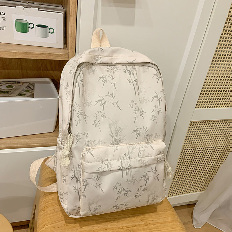 Minimalist Bamboo Print Backpack