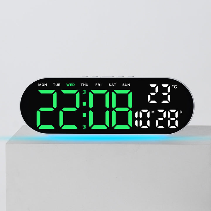Digital alarm clock with multifunctional LED display and integrated thermometer function Bowlift