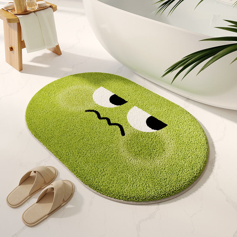 Playful Cartoon-Themed Bath Mat