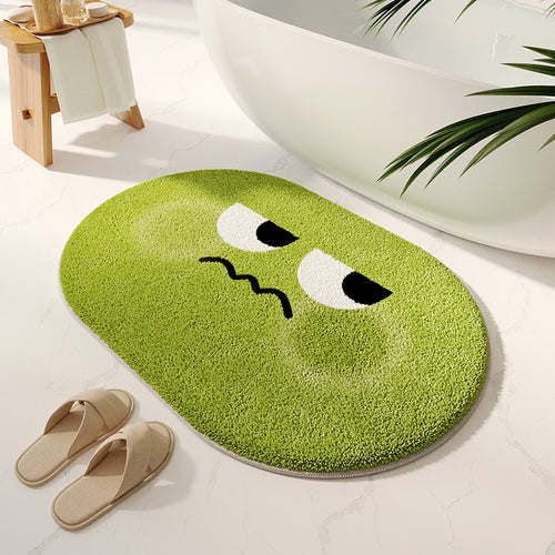 Playful Cartoon-Themed Bath Mat