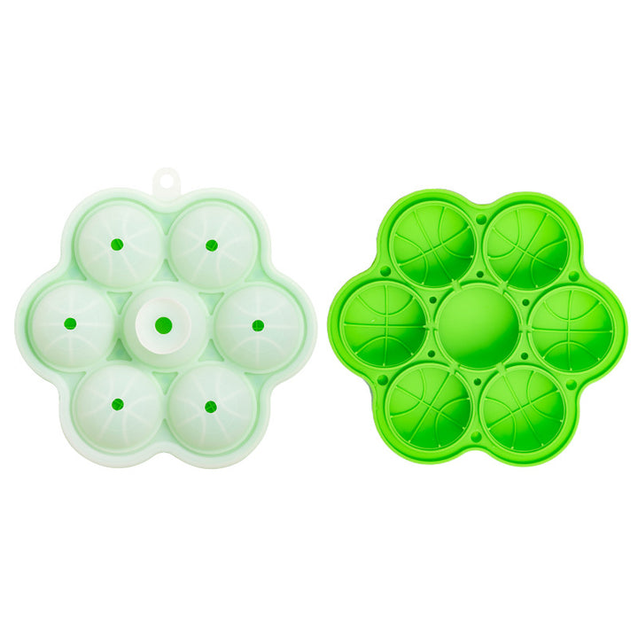 Silicone Ice Cube Tray with Basketball Design Bowlift