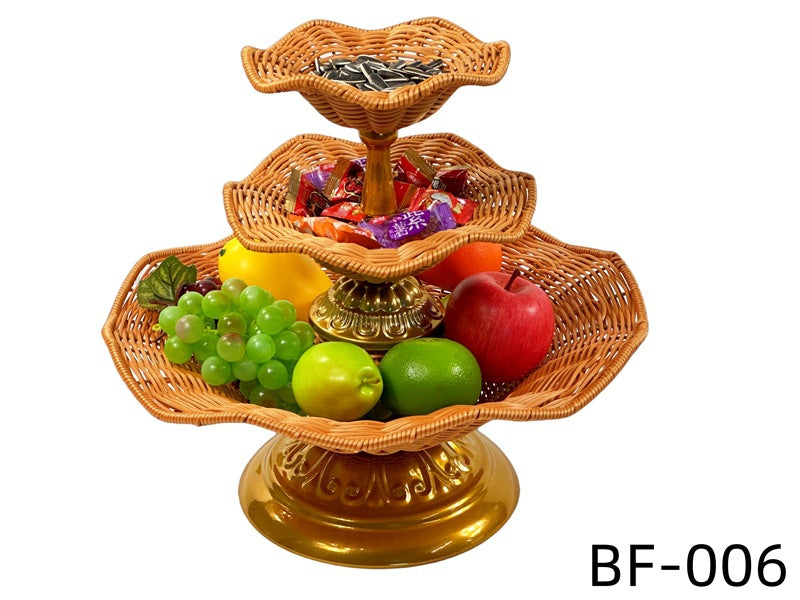 Women's elegant tray stand made of woven material Bowlift
