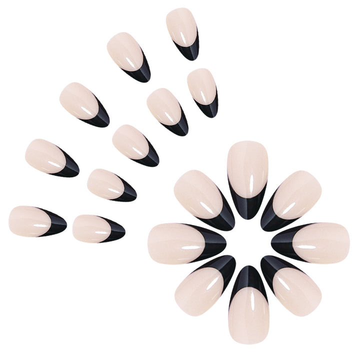 Chic French Tip Press-On Nails Bowlift